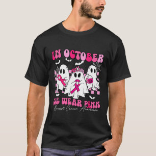 Oktober dragen we roze borstkanker bewustzijn spoo t-shirt