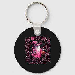 Oktober dragen we Roze Geest Heks Borstkanker Awa Sleutelhanger