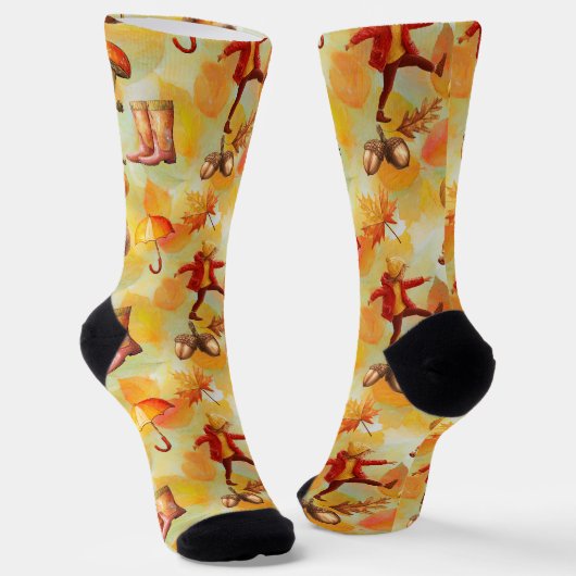 Oktober en november sokken (Gebogen)