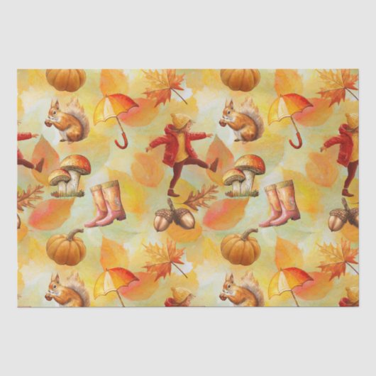 Oktober en november tissuepapier (Voorkant)