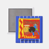 Oktober Fest, Danke, geef tekst uit Magneet (Voorkant / Achterkant)