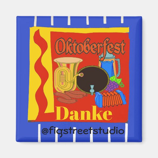 Oktober Fest, Danke, geef tekst uit Magneet (Voorkant)