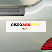 Oktober Fest Prost Bumpersticker (Op auto)