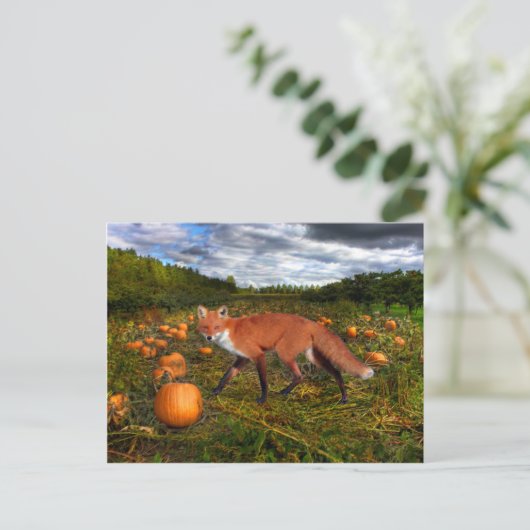 "Oktober Fox" Briefkaart (Staand voorkant)