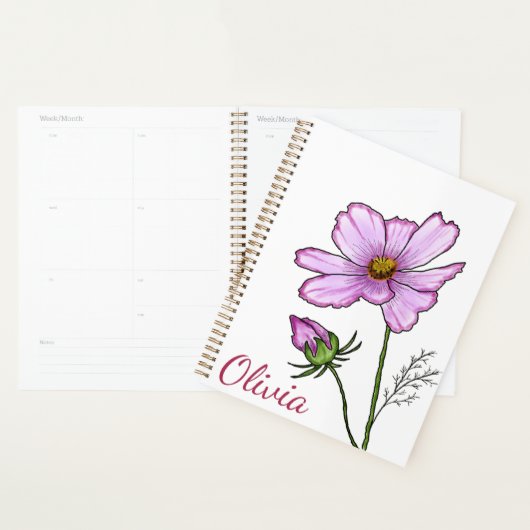Oktober geboorte bloem geschenken Сosmos bloem Planner (Display)