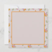 Oktober Geboorte Bloemen Marigold Kosmos Dankbaar Bedankkaart (Achterkant)