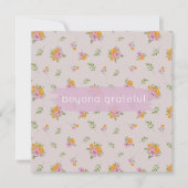 Oktober Geboorte Bloemen Marigold Kosmos Dankbaar Bedankkaart (Voorkant)