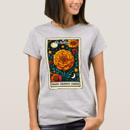 Oktober Geboorte Maand Bloem Marigold T-shirt
