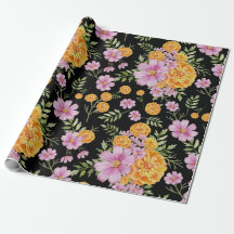 Oktober Geboorte Maand Bloemen Marigold Cosmos