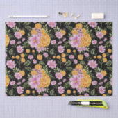 Oktober Geboorte Maand Bloemen Marigold Cosmos Tissuepapier (Craft)