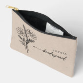 Oktober Geboortemaand Bloem Gepersonaliseerd Bruid Etui (Open)