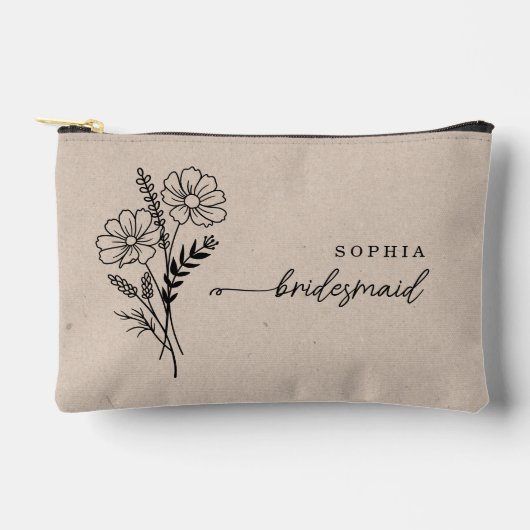 Oktober Geboortemaand Bloem Gepersonaliseerd Bruid Etui (Voorkant)