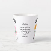 OKTOBER Geboortemaand Bloem Gepersonaliseerd Chris Latte Mok (Voorkant)