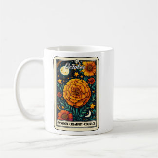 Oktober Geboortemaand Bloem Marigold Koffiemok