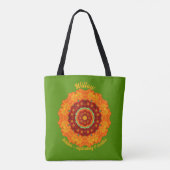 Oktober Geboortemaand Bloem Persoonlijke Boodschap Tote Bag (Achterkant)