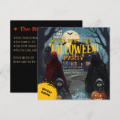 Oktober Geesten Kostuum Pompoen Halloween Party Kaart (Voorkant / Achterkant)