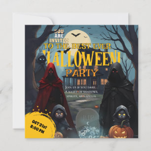 Oktober Geesten Kostuum Pompoen Halloween Party Kaart