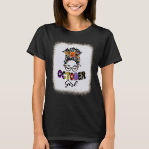 Oktober Girl Boy Girl Party Scary Horror Bleach T-shirt