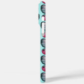 Oktober Glasvleugel Blauwgroen Vlinderpatroon Case-Mate iPhone Case (Achterkant / Links)