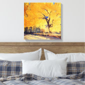 "Oktober Gold" door Maynard Dixon Canvas Afdruk (Insitu (Slaapkamer))