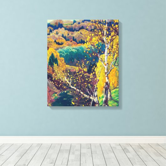 Oktober Gold | Franklin Carmichael | Canvas Afdruk (Insitu (Houten vloer))