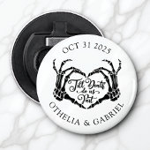 Oktober Halloween Bruiloft Button Flesopener