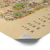 Oktober Happy Notes Calendar 2022 Poster (Hoek)