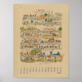 Oktober Happy Notes Kalender 2022 Poster