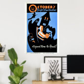  Oktober "helder blauw weer" WPA Poster (Thuiskantoor)