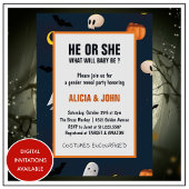 Oktober Hij of Zij Halloween geslachtsonthulling Kaart