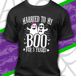 Oktober Huwelijksjubileum Grappig 3e Jubileum T-shirt