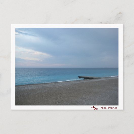 Oktober in Nice, Frankrijk Briefkaart (Voorkant)