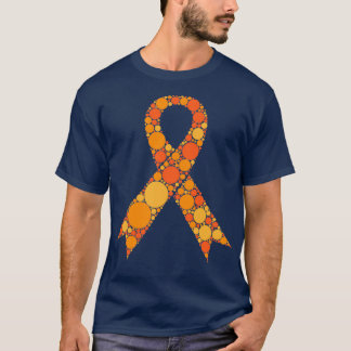 Oktober is ADHD Bewustmaking Neurodiversity Oranje T-shirt