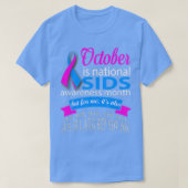 Oktober is de bewustmakingsmaand van SIDS t T-shirt (Design voorkant)