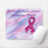 Oktober is de bewustmakingsmaand voor borstkanker muismat (Met muis)