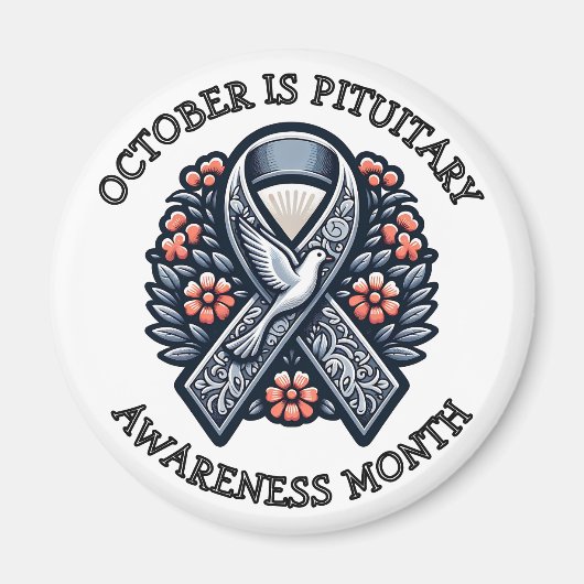 Oktober is de maand van de hypofyse bewustzijn magneet (Voorkant)