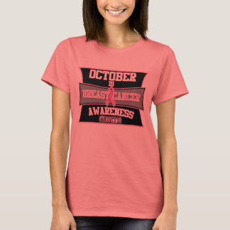 Oktober is de Maand van het Bewustzijn van de Kank T-shirt