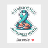 Oktober is de maand van POTS bewustzijn Sticker (Vel)