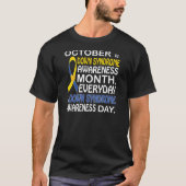 Oktober is down Syndrome Bewustmaands - Overhemden T-shirt (Voorkant)