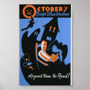 Oktober is een goede tijd om vintage WPA-poster te Poster