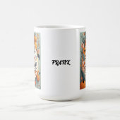 Oktober is mijn verjaardag pompoen typografie koffiemok (Center)