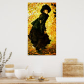 Oktober ~ James Tissot ~ Fine Art Canvas Print (Keuken)