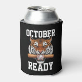 Oktober klaar voor Ready Tiger Baseball 2024 Blikjeskoeler (Blikje Voorkant)