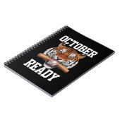 Oktober klaar voor Ready Tiger Baseball 2024 Notitieboek (Linkerzijde)