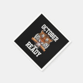 Oktober klaar voor Ready Tiger Baseball 2024 Servet (Hoek)