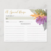 Oktober laat Vrijgezellenfeest recept Kaart (Voorkant)