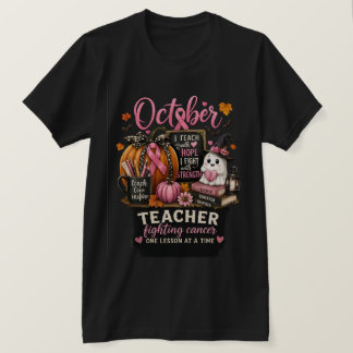 Oktober Leraar Sterk™ | Borstkankerbewustzijn T-shirt