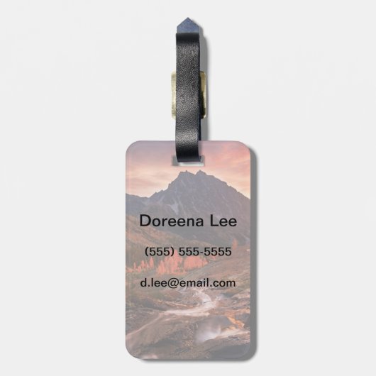 Oktober Light on Headlight Basin Bagagelabel (Achterkant verticaal)