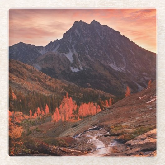 Oktober Light on Headlight Basin Glazen Onderzetter (Voorkant)