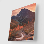 Oktober Light on Headlight Basin Vierkante Klok (Hoek)